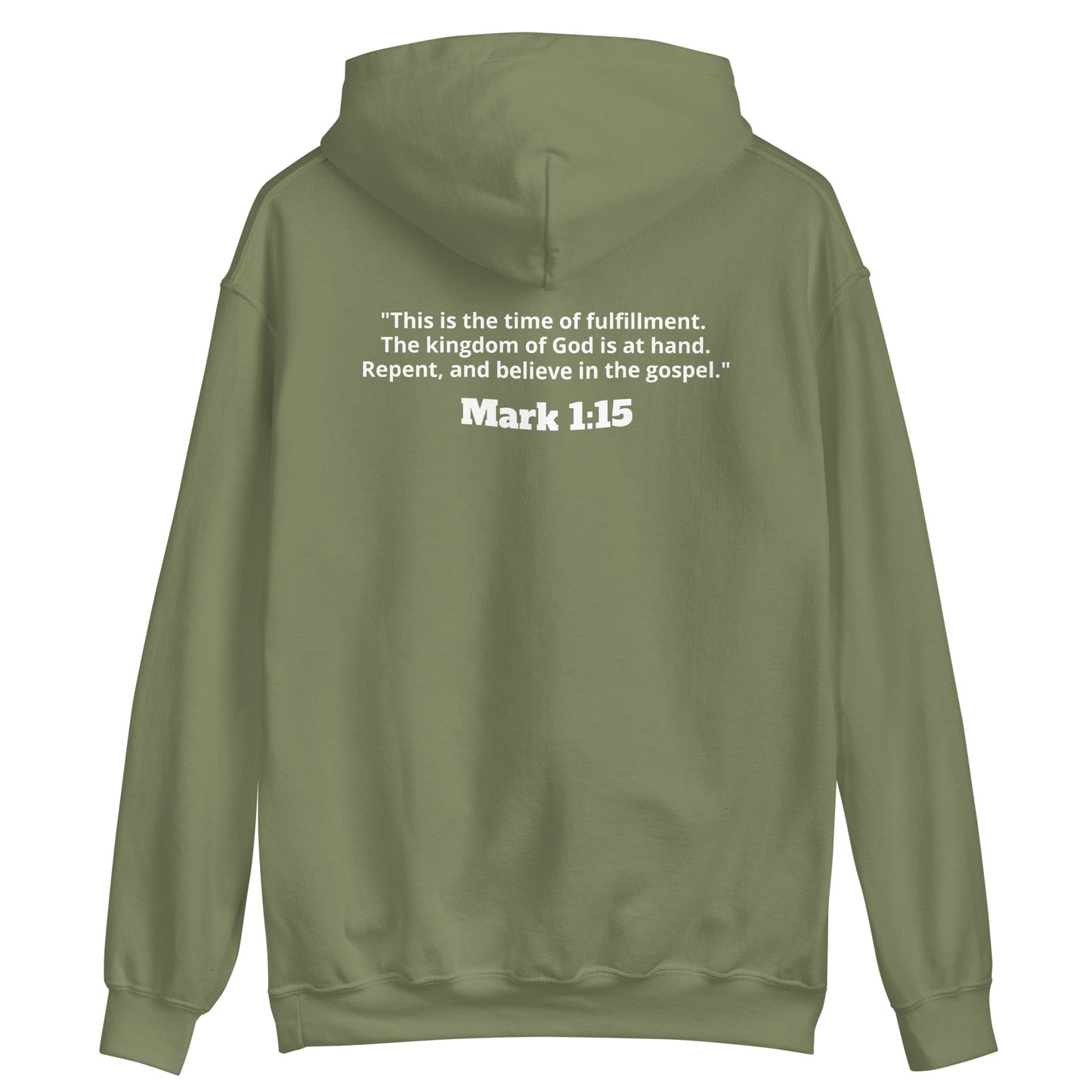 Repent. Mark 1:15 Hoodie - White Lettering