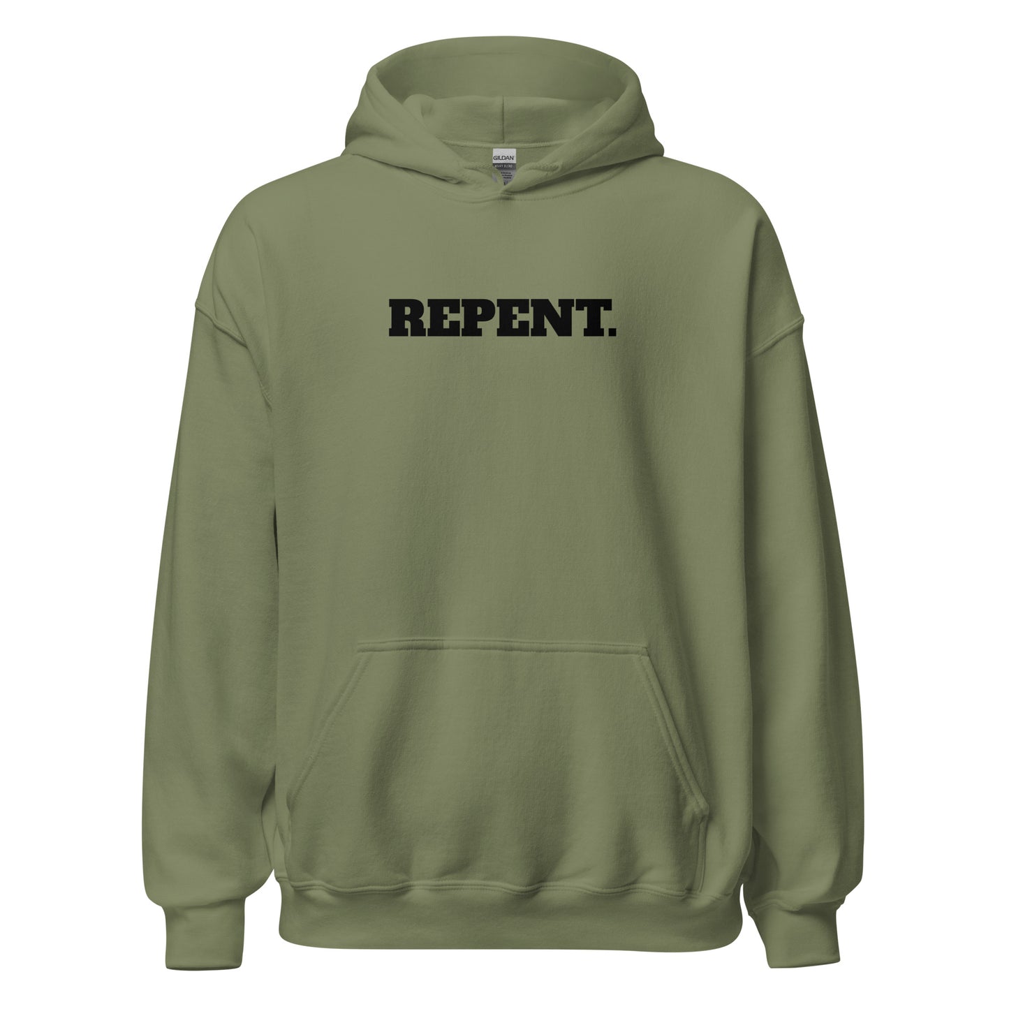 Repent. Mark 1:15 Hoodie - Black Lettering